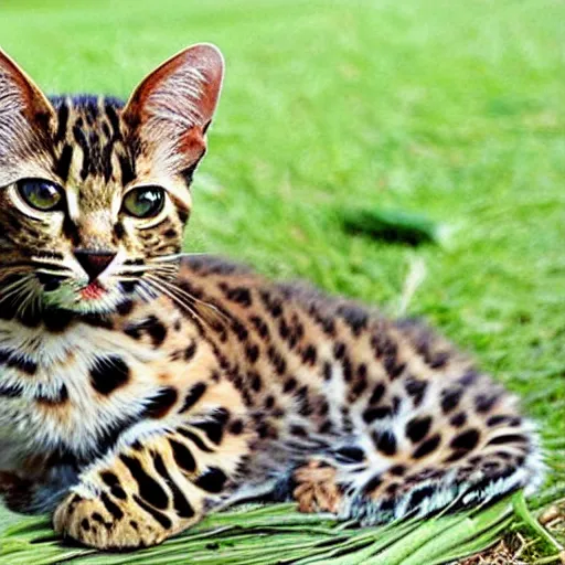 Image similar to a leopard cat called leonard