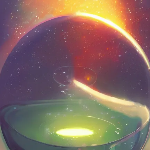 Prompt: A ultradetailed beautiful panting of a fragile and delicate bubble containing the last spark of green hope energy, oil panting, high resolution 4K, by Ilya Kuvshinov, Greg Rutkowski and Makoto Shinkai