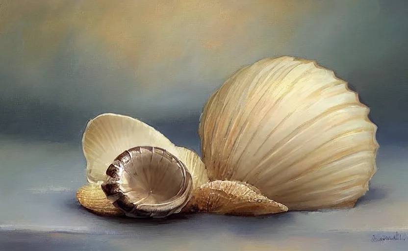 Image similar to Beautiful alchemy seashell. By Konstantin Razumov, highly detailded