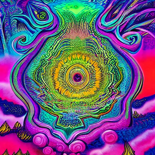 Prompt: large clouds, dmt trip, high details, complex patterns, ultra realistic, multi dimensional