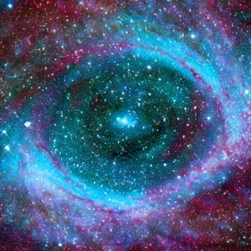 Image similar to a galaxy inside a ring