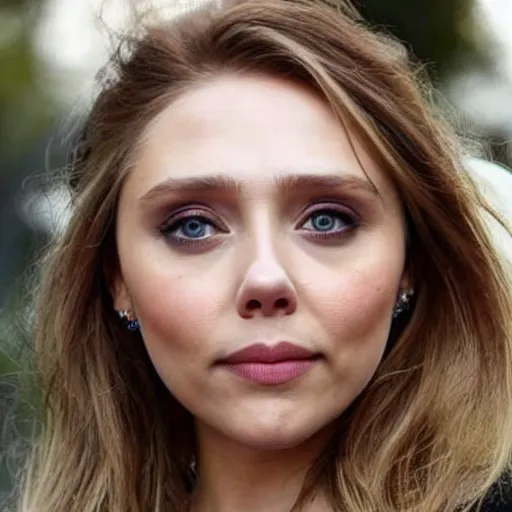 Image similar to elizabeth olsen mixed with scarlett johansson