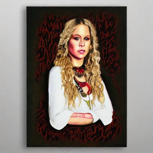 Prompt: Carrie oil Painting, gucci poster