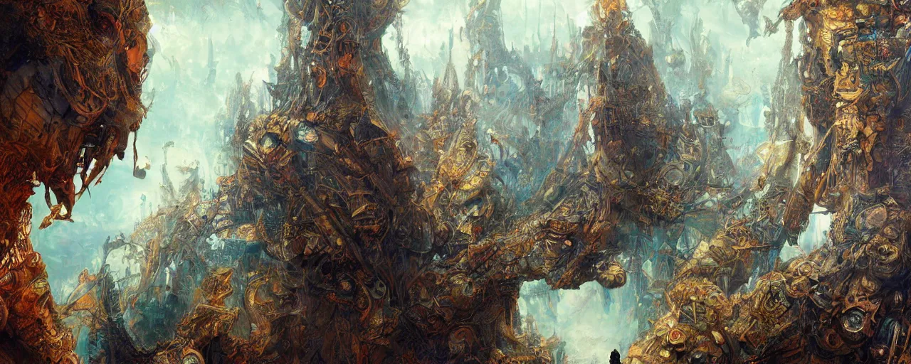 Prompt: a man gets sucked into a fractal, ultra realistic, concept art, intricate details, highly detailed, wide angle, by android jones, gaston bussiere, craig mullins, simon bisley