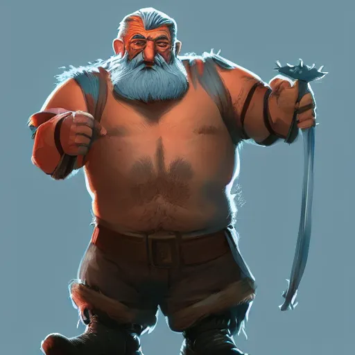 Image similar to upper body illustration of robert de niro as a dwarf warrior, long beard, mattepainting concept blizzard pixar maya engine on stylized background splash comics global illumination lighting artstation, sharp focus, lois van baarle, ilya kuvshinov, rossdraws