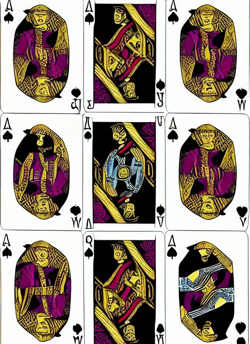 Prompt: queen of spades playing card in the style of marvel