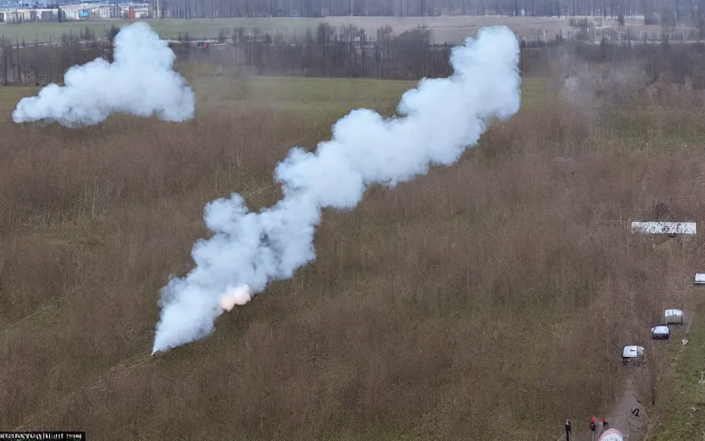 Prompt: and i will now show you where the attack on belarus was being prepared. there they are, four points - photo from today news