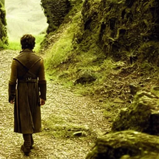 Prompt: Film still of (Daniel Radcliffe) as Frodo in Lord of the Rings: The Return of the King