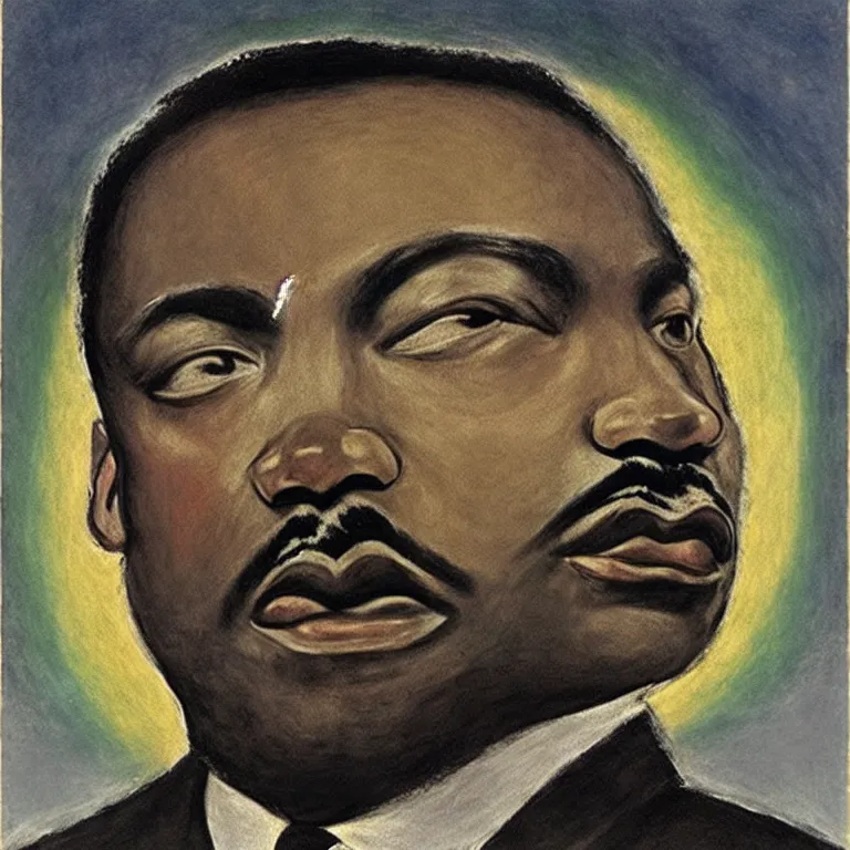 Image similar to martin luther king, jr. by el greco.