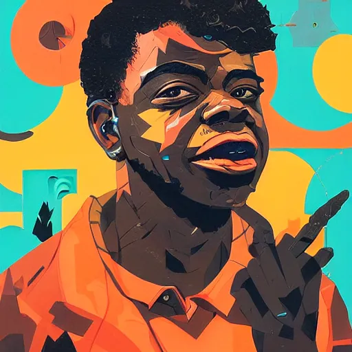 Image similar to KodakBlack profile picture by Sachin Teng, asymmetrical, Organic Painting , Matte Painting, geometric shapes, hard edges, graffiti, street art:2 by Sachin Teng:4