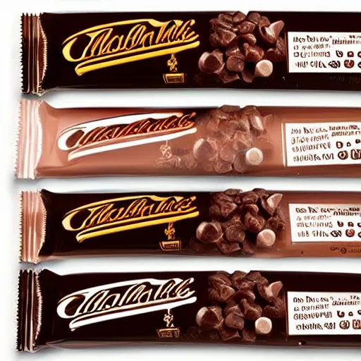 Prompt: chocolate candy bar packaging, 2 0 1 0 s style, very appealing, marketing photo