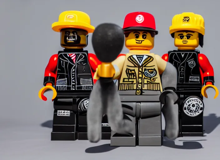 Image similar to product photo still of public enemy fight the power video lego playset, 8 k, 1 2 0 mm macro, f 1. 8, studio lighting, key light