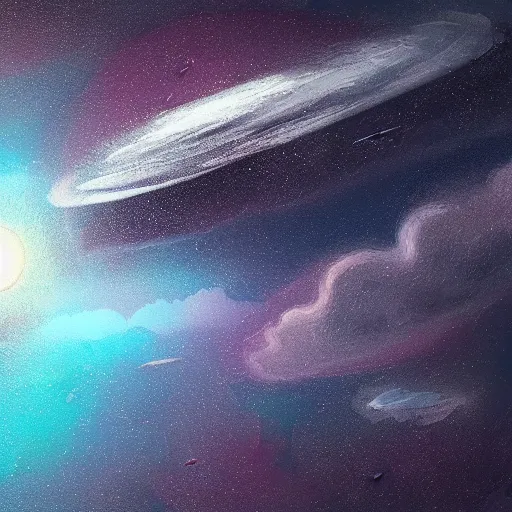 Prompt: Stormy planet, view from space, digital art, digital painting, illustration, 4k