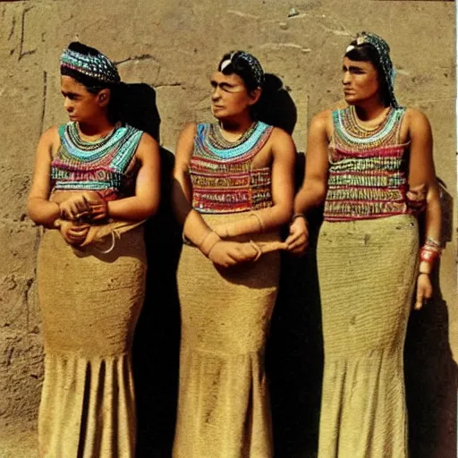 Image similar to egypt women, coloured photo