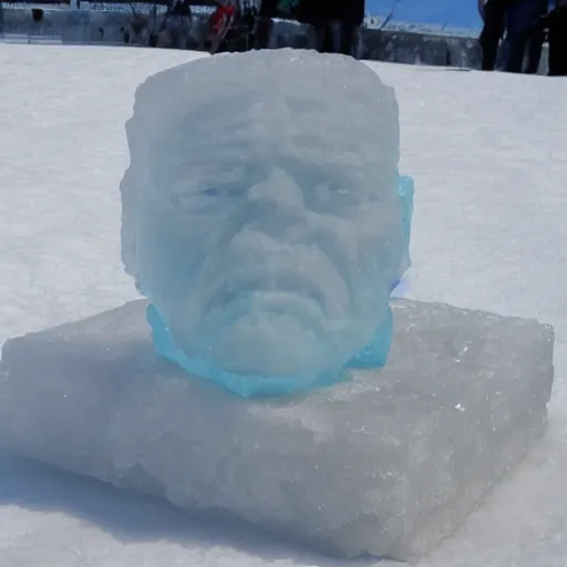 Prompt: icecube sculpted in ice