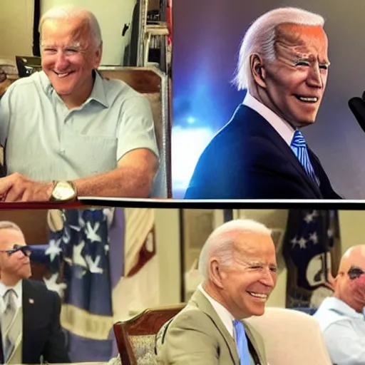 Image similar to biden in league of legends, videogame
