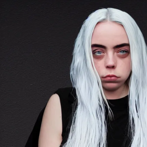 Image similar to billie Eilish as Christina Agulera