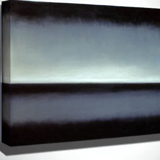 Image similar to the abstract painting'arctic void ', by caspar david friedrich, by rothko