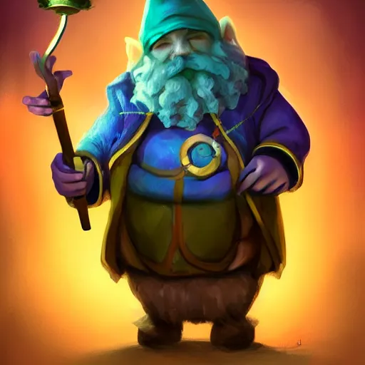 Image similar to portrait of a beautiful gnome alchemist with a bong, D&D, sharp focus, realistic, cinematic lighting, fantasy digital painting