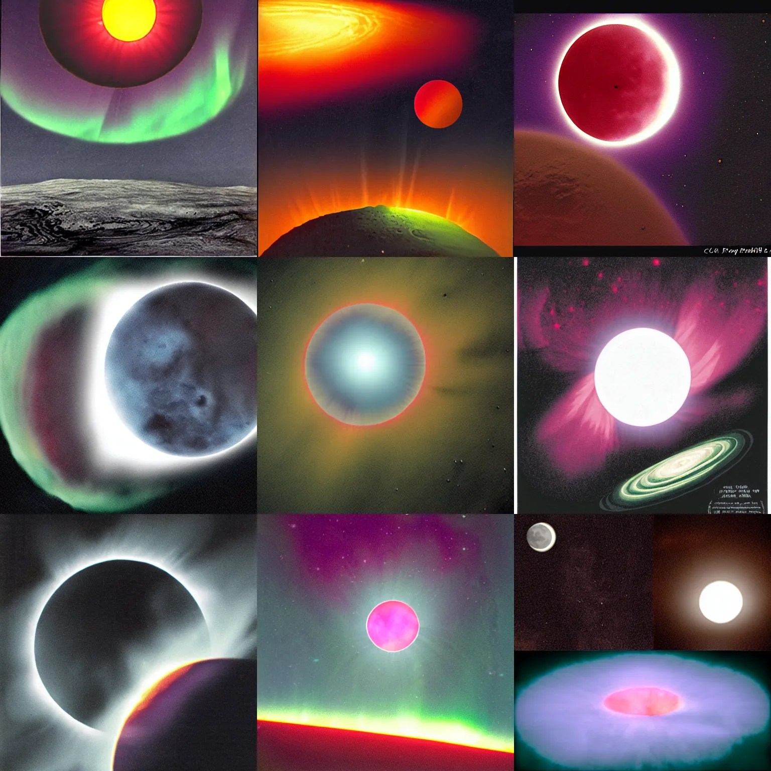 Prompt: Eclipse of Aurora on mars, Cthulu, Lovecraft
