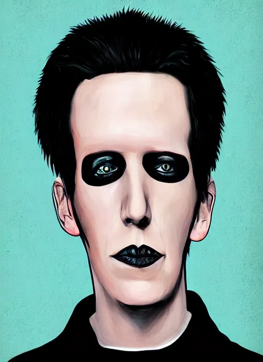 Image similar to hyper realistic portrait of tobias forge