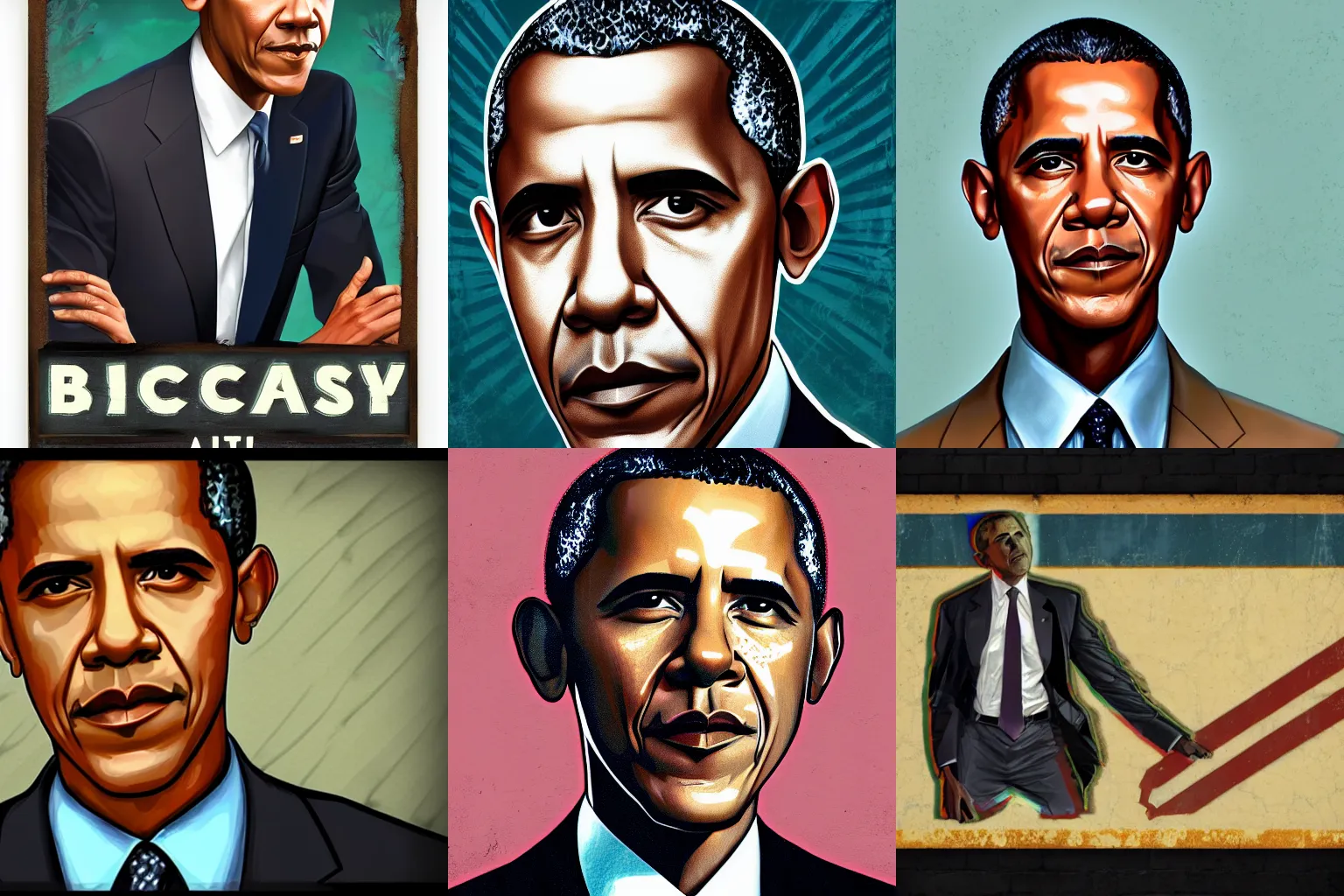 Prompt: Barack Obama portrait in Disco Elysium, Disco Elysium style, Barack Obama serious HD