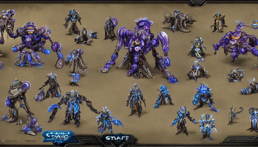 Image similar to the fourth race of starcraft 2, heavily inspired by one piece, character first look, highly detailed and beautiful concept art