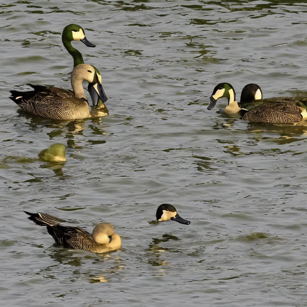 Prompt: 🦆🍾