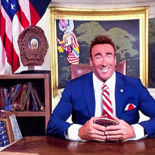 Image similar to Billy Herrington as president of the United States of America