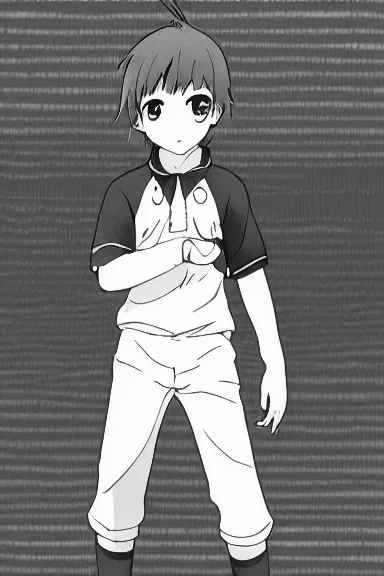 Image similar to attractive little boy wearing an bunny suit, black and white artwork in manga style, made by makoto shinkai