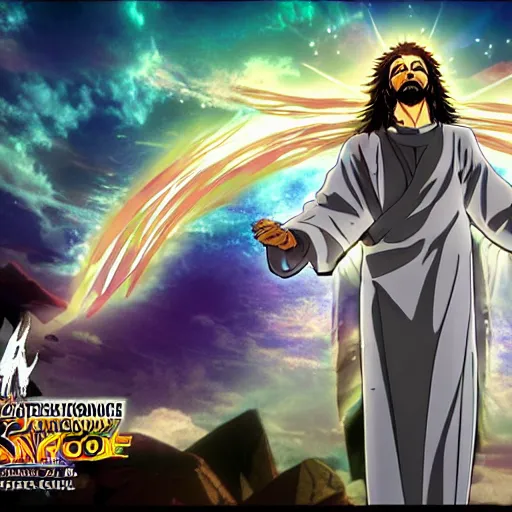 anime movie still of the transfiguration of jesus  Stable Diffusion   OpenArt