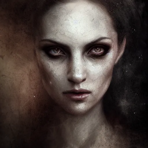 Image similar to the face of horror character portrait, lean face, cinematic lighting, glowing grey eyes, hyper - detailed, 4 k, high resolution, in the style of charlie bowater, tom bagshaw, single face, symmetrical, headshot photograph, insanely detailed and intricate, beautiful, elegant, watercolor, cinematic, portrait, raphaelite, headroom, pierre - auguste renoir