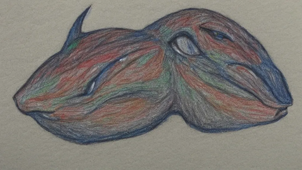 Prompt: colored pencil art unfilled... is that a locality or a whelp? i really can't tell.