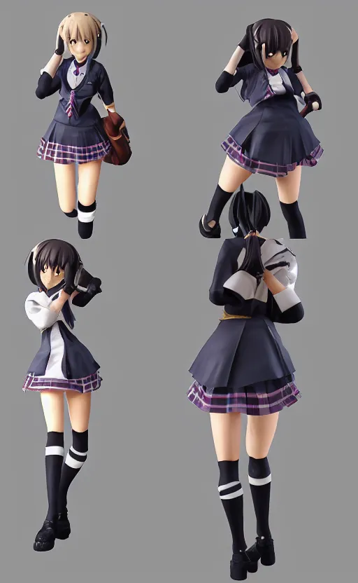 Prompt: Anime school girl figure, unreal engine, highly detailed.