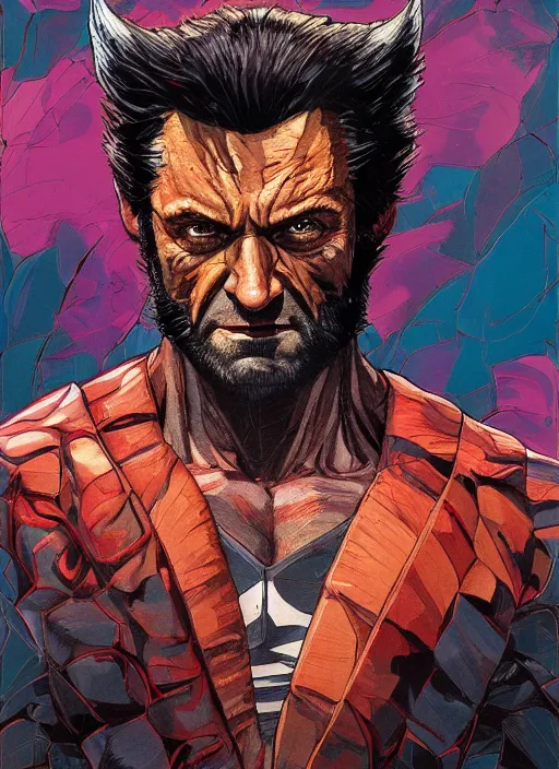 Image similar to portrait wolverine, marvel comics, dark, intricate, highly detailed, smooth, artstation, digital illustration by francoise nielly