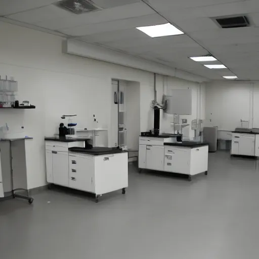 Image similar to White Laboratory back rooms