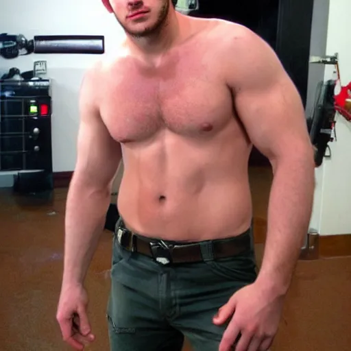 Image similar to chris prat as chris redfield