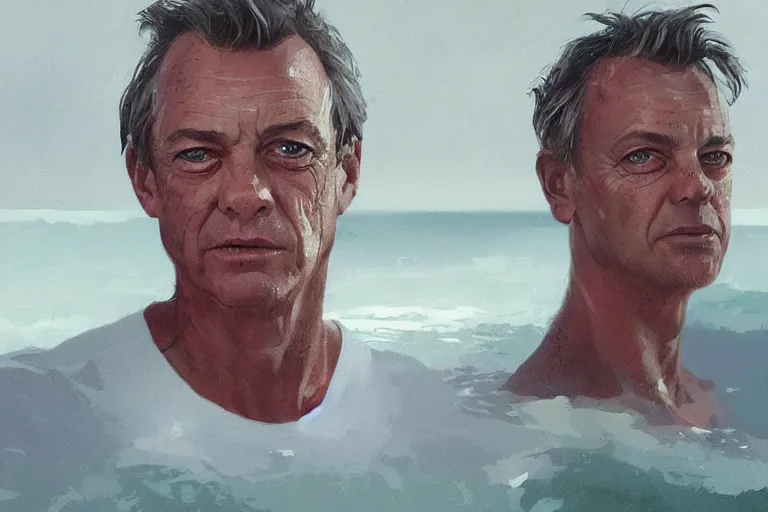 Prompt: portrait of Tom Curren by Greg Rutkowski