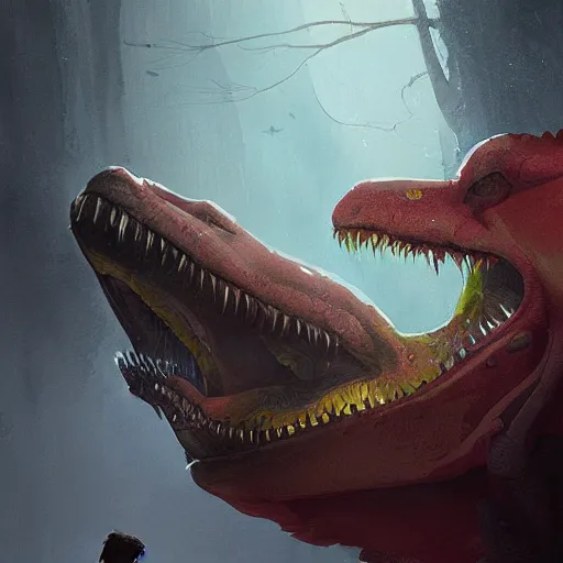 Image similar to trex by rj palmer greg rutkowski