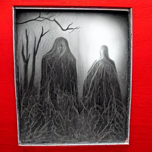Image similar to the ghosts of the past generation, dark, etch, grim