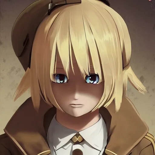 Prompt: beautiful little blonde boy in nazi uniform. made in abyss art style, inspired by kris from deltarrune, cute detailed artwork, anatomically correct, soft details, ilya kuvshinov, reflection, perfect composition, portrait, illumination, digital art, detailed anime soft face, symmetrical face, western comic, illustration, realistic, nazism