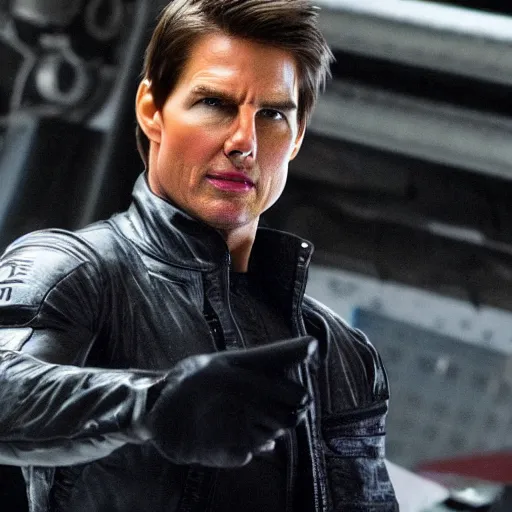 Image similar to first picture of tom cruise as evil racer in new fast and the furious movie, ( eos 5 ds r, iso 1 0 0, f / 8, 1 / 1 2 5, 8 4 mm, postprocessed, crisp face, facial features )