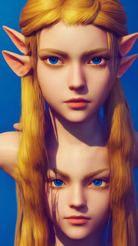 Img2Img of princess Zelda in Zelda in OOT 3DS (Photoshop used to fix eyes)  : r/StableDiffusion