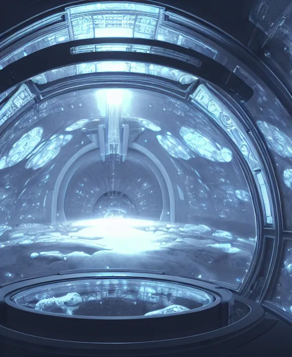 Prompt: chronovisor, transparent clear see - through image from inside the vatikan, aurora spaceship environment, ultra realistic, concept art, photorealistic, octane render, 8 k, unreal engine. art by gustave dore and nori inoguchi and sam kaplan and zachary goulko and christopher marley and artgerm and alphonse mucha