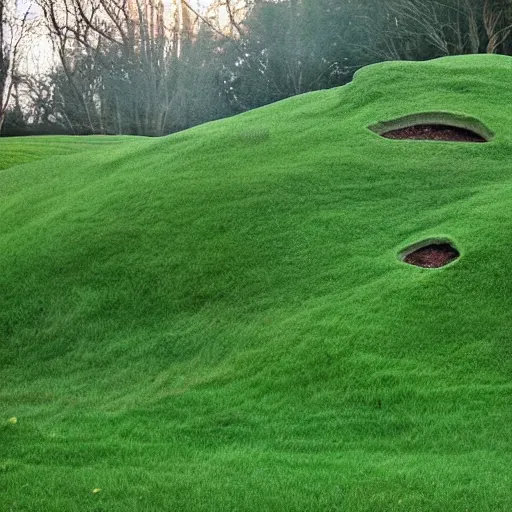 Prompt: beautiful photograph of a grassy hill shaped like a woman award winning