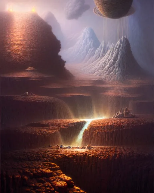 Prompt: a hyper - detailed 3 d render like an oil painting of mining the void for ideas, surrealism!!!!! surreal concept art, lifelike, photorealistic, digital painting, aesthetic, smooth, sharp focus, artstation hd, by greg rutkowski, bruce pennington, valentina remenar and asher duran,