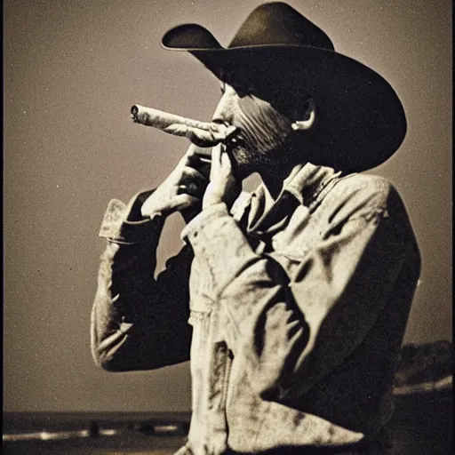 Prompt: “photograph of a 1800's cowboy with a cigarette in his mouth at the beach, detailed”