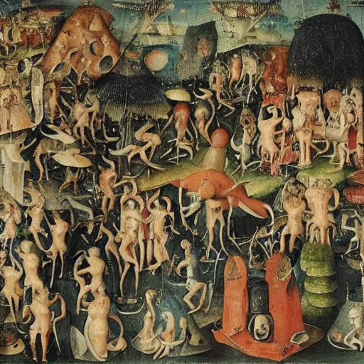 Image similar to the madness of bosch, illustrious painting, exquisitely detailed