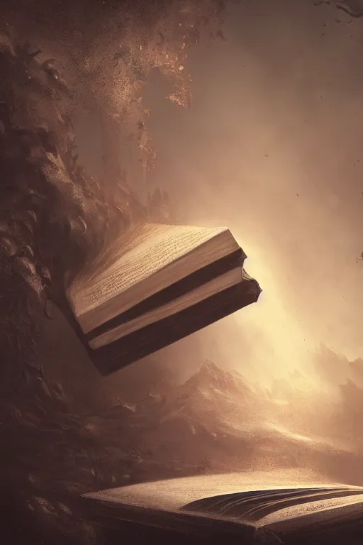 Prompt: A old dusty book opening a magical portal, dramatic lighting, cinematic, establishing shot, extremely high detail, foto realistic, cinematic lighting, post processed, concept art, high details, cinematic, 8k resolution, beautiful detailed, photorealistic, digital painting, artstation, concept art, smooth, sharp focus, artstation trending, octane render, unreal engine