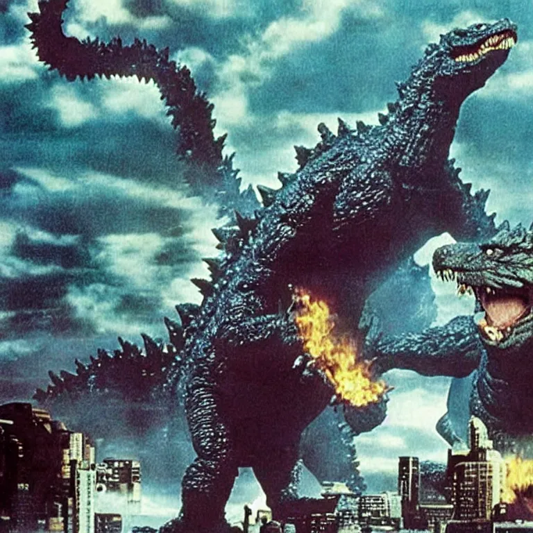 Prompt: Godzilla, Barney & Friends (1992)